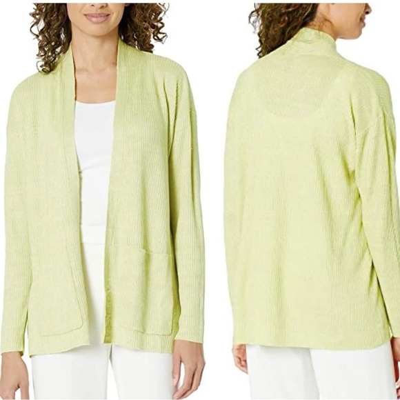 Eileen Fisher 100% organic linen light weight cardigan - Picture 1 of 6